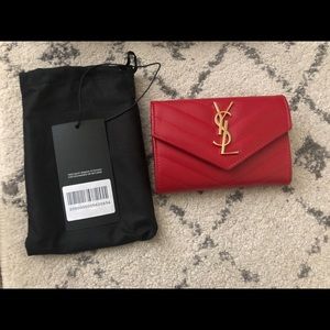 YSL monogram wallet